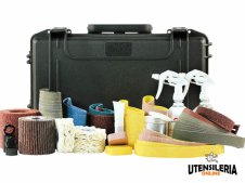 Set accessori lucidatura metallo Eisenblaetter in valigetta Set accessori lucidatura metallo Eisenblaetter in valigetta