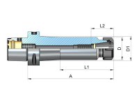 Mandrini portautensili CAPTO per pinze DIN 6499 ER D.28mm