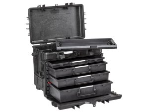 Valigia Explorer Case 5140 in polipropilene con 4 cassetti vuoti