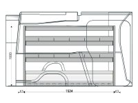 Allestimento Fiat Doblò Scaffalatura, pianale e divisori Fami Store Van L2