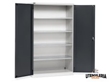 Armadio ante battenti Fami Perfom 1193x555x2000mm con 4 ripiani, portata 800 Kg