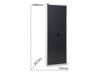 Armadio ante battenti Fami Perfom AK 700x267x1996mm con 72 contenitori Picking Box Air