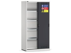 Armadio officina Fami Perfom 1020x600x2000mm con ante scorrevoli fessurate e 4 vasche
