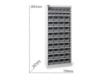 Armadio portaminuteria Fami Perfom AK 700x267x1651mm con 48 contenitori Picking Box Air