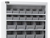Armadio portaminuteria Fami Perfom AK 700x267x1996mm con 72 contenitori Picking Box Air