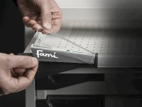 Armadio ante battenti Fami Master 7 cassetti estrazione totale e 3 piani blu, 1020x573x2000mm