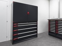 Armadio Fami Master 1020x726x2000mm blu con 7 cassetti estrazione regolabile e 3 ripiani