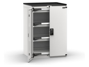 Armadio ante battenti Fami Master con 3 cassetti ad estrazione regolabile grigio, 714x573x1022mm