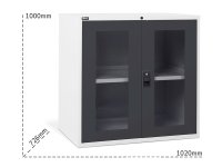 Armadio per ufficio Fami Master DE 1020x726x1000mm con 2 ante in policarbonato, 2000Kg