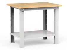 Banco da lavoro Fami Work 1024x750x882mm grigio con piano in legno