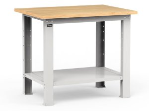 Banco da lavoro Fami Work 1024x750x882mm grigio con piano in legno