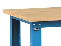 Banco da lavoro Fami Work 2000x750x882mm blu con piano in legno