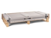 Banco da lavoro Fami Work 2000x750x882mm blu con piano in legno