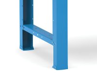 Banco da lavoro Fami Master 150cm blu con piano in legno e cassetto