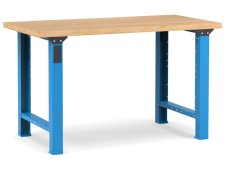 Banco da lavoro Fami Master 150cm blu con piano in legno