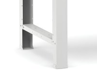 Banco da lavoro Fami Master 150cm grigio con piano in legno e cassetto