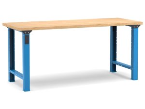 Banco da lavoro Fami Master 200cm blu con piano in legno