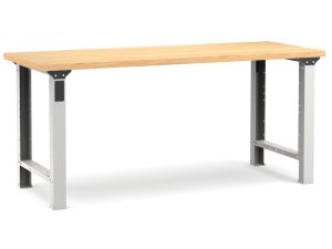 Banco da lavoro Fami Master 200cm grigio con piano in legno