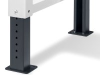 Banco da lavoro regolabile Fami Master 250cm grigio con 8 cassetti, armadio, morsa e 4 prese