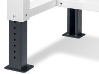 Banco da lavoro regolabile Fami WORK2001 200cm con piano in legno e cassetto