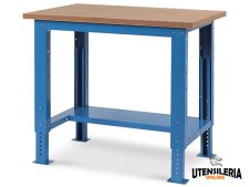 Banco da lavoro Fami regolabile con piano in legno 1024x750x730/1105mm