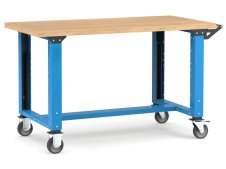 Banco da lavoro regolabile Fami Master 150cm blu con ruote