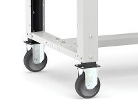 Banco da lavoro regolabile Fami Master 150cm grigio con ruote e 3 cassetti