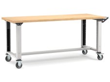 Banco da lavoro regolabile Fami Master 200cm grigio con ruote