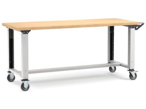 Banco da lavoro regolabile Fami Master 200cm grigio con ruote