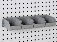 Barra aggancio contenitori Picking Box Air Fami 445x9x85mm per parete forata