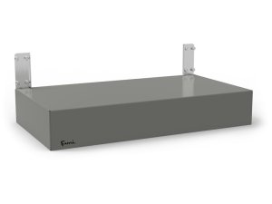 Base per scaffali Fami Visual Box Classic 604x322x100mm in lamiera d'acciaio grigia