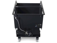 Benna ribaltabile con ruote Fami 1307x800x953mm trasportabile con muletto, portata 600Kg