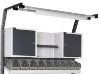 Binario in alluminio Fami 1000x60x66mm per banchi da lavoro