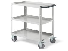 Carrello a tre ripiani Clever Small Fami ruote sintetiche antistatiche portata 300kg