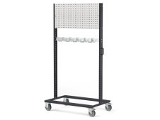 Carrello per imbracature Fami Bin Cart 1010 con pannello forato, 1067x668x1965mm