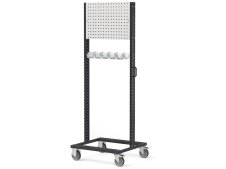 Carrello per imbracature Fami Bin Cart 0706 con pannello forato, 761x668x1965mm