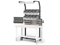 Carrello porta minuteria Fami Bin Cart 1014 per lean production, 2513x850x2267mm
