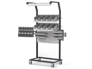 Carrello porta minuteria Fami Bin Cart 1014 per lean production, 2513x850x2267mm