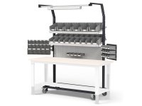 Carrello porta minuteria Fami Bin Cart 1507 per lean production, 2998x850x2267mm