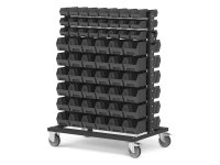 Carrello porta minuteria Fami Bin Cart 1067x668x1384mm con 120 contenitori Picking Box Air