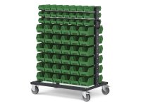 Carrello porta minuteria Fami Bin Cart 1067x668x1384mm con 120 contenitori Picking Box Air