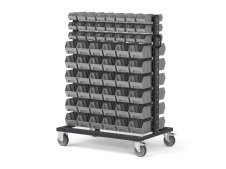 Carrello porta minuteria Fami Bin Cart 1067x668x1384mm con 120 contenitori Picking Box Air