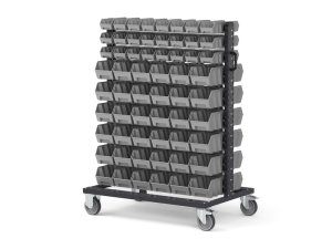Carrello porta minuteria Fami Bin Cart 1067x668x1384mm con 120 contenitori Picking Box Air