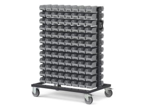 Carrello porta minuteria Fami Bin Cart 1067x668x1384mm con 192 contenitori Picking Box Air