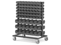 Carrello porta minuteria Fami Bin Cart 1067x668x1384mm con 132 contenitori Picking Box Air