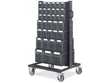 Carrello porta minuteria Fami Bin Cart 0710 con 70 contenitori VisualBox antracite