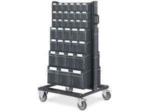 Carrello porta minuteria Fami Bin Cart 0710 con 70 contenitori VisualBox antracite