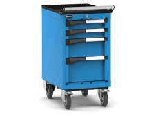 Carrello portautensili Fami Master con 4 cassetti ad estrazione regolabile blu, 408x573x822mm