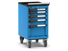 Carrello portautensili Fami Master con 5 cassetti ad estrazione regolabile blu, 408x573x822mm