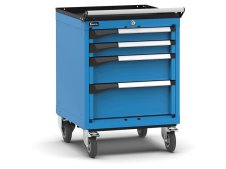 Carrello portautensili Fami Master con 4 cassetti ad estrazione regolabile blu, 561x573x822mm